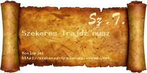 Szekeres Trajánusz névjegykártya